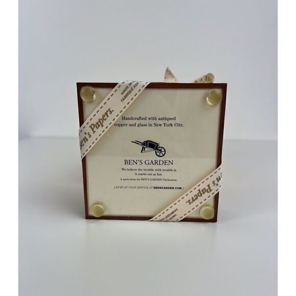 Bens Garden “We believe every hour can be happy” New Set of 4 Coasters - Picture 4 of 5